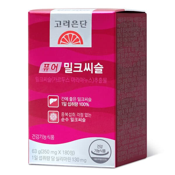 고려은단-헬스케어 퓨어 밀크씨슬 180정 X 1개