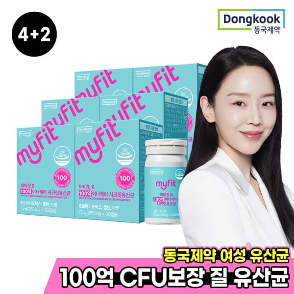 동국제약공식몰 마이핏 100억 이너케어 시크릿유산균 6박스