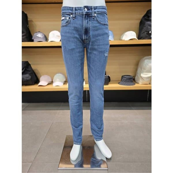 신세계프리미엄아울렛 Calvin Klein Jeans 캘빈클라인진 미드블루 슬림핏 쿨맥스 데님 팬츠 4RC750G-XQG