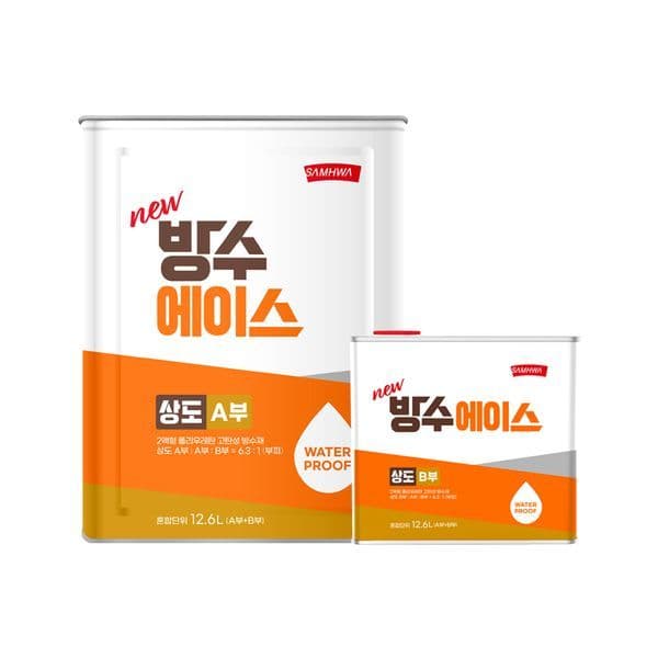 곰돌이페인트마켓 삼화 옥상방수페인트 방수에이스 상도 12.6L
