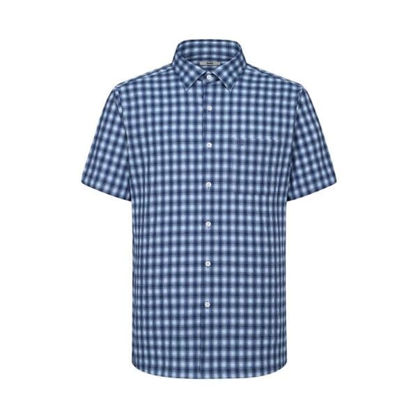 fashionplus 린넨혼방 이지케어 스몰체크 스트레치 반팔셔츠 DLS1SHCS104N1 - 최저가 84,110원