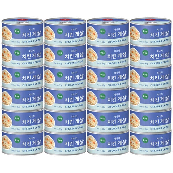 도그마트 피니키 치킨게살 캔 95g 24개입