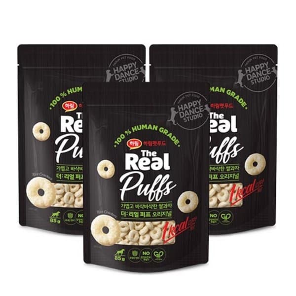 삼이야마 하림펫푸드 강아지 간식 더리얼 퍼프 오리지널 85g 3개 - 최저가 31,300원