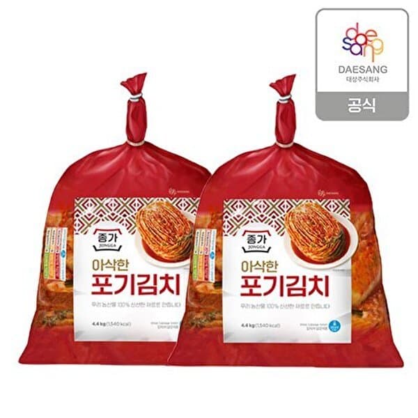 SK스토아TV쇼핑 종가 아삭한포기김치 4.4kgx2봉