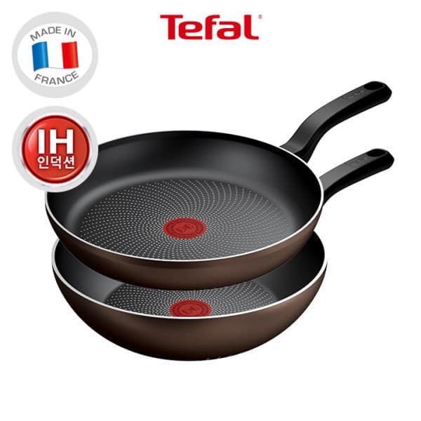 Tefal 테팔 인덕션 티타늄 라이트쿡 2종 팬28 웍28
