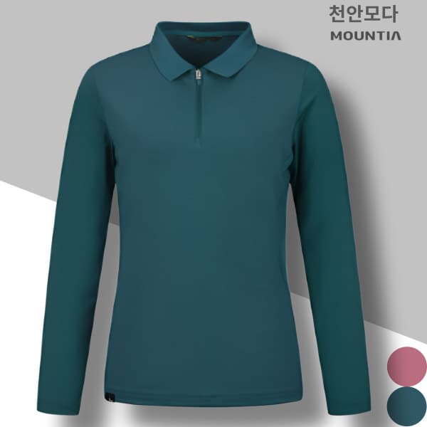 MODA아울렛 모다아울렛마운티아 여성 냉감 소재 여름 긴팔 카라 티셔츠 세이디티셔츠C4 - 최저가 17,480원