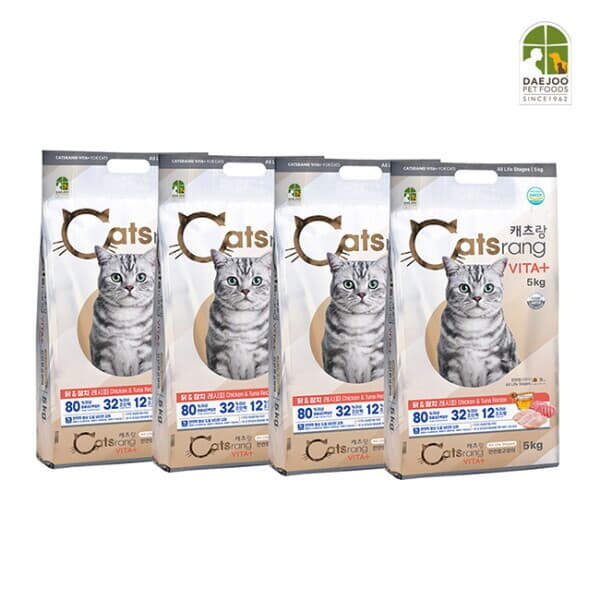 롯데 아이몰 브이펫 캐츠랑 비타플러스 5kg 4개 - 최저가 57,320원