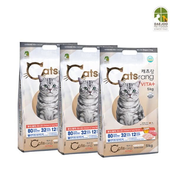 롯데 아이몰 브이펫 캐츠랑 비타플러스 5kg 3개 - 최저가 43,880원