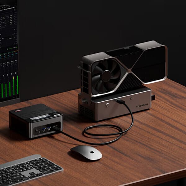two-plus AOOSTAR AG02 eGPU 독 오큘링크 USB4 파워서플라이