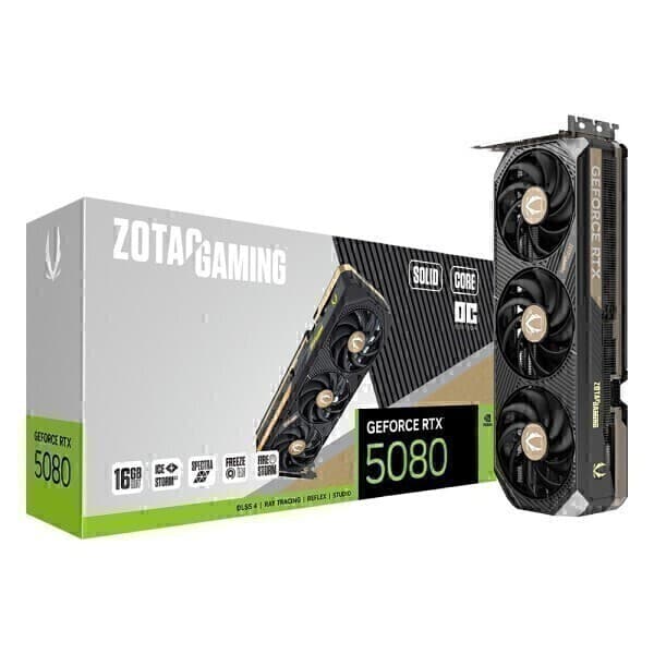 (주)히트정보 ZOTAC GAMING 지포스 RTX 5080 SOLID CORE OC D7 16GB - 최저가 2,299,000원