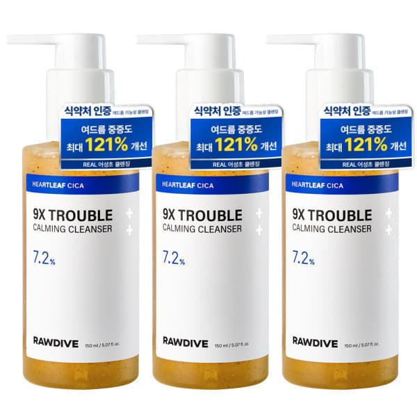 로다이브 균 클렌저 어성초 9X 트러블 제로 앰플 클렌징 150ml 3개 - 최저가 74,000원