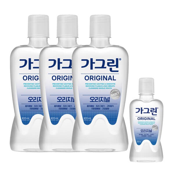 동아제약-스타배송 가그린 오리지널 820ml 3개 + 250ml 1개