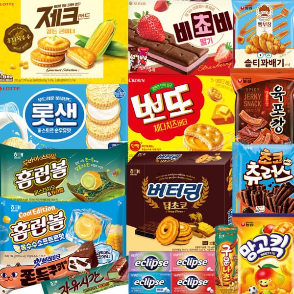 (주)아수라물류 400종 인기과자 골라담기 스낵 파이 비스킷 초콜릿 사탕 젤리 - 최저가 5,800원