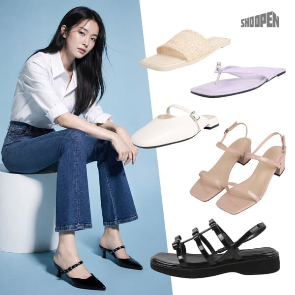 에이플로우 슈펜 여성 뮬/샌들/슬링백