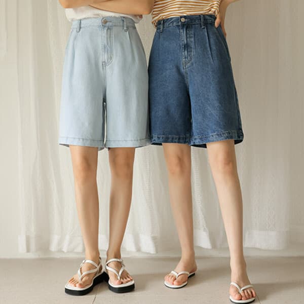 JUSTONE몰 쿨에어2 텐셀 뒷밴딩 5부데님 - 최저가 30,240원