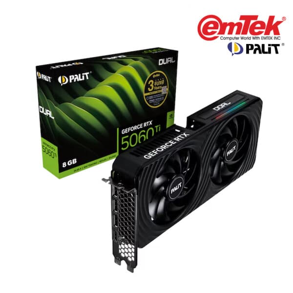마이엔터스토어 PALIT 지포스 RTX 5060 Ti DUAL D7 8GB - 최저가 772,850원