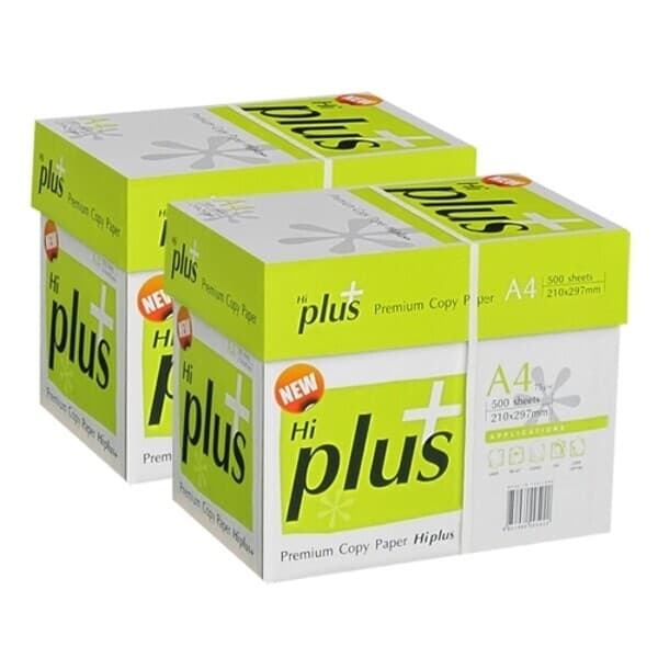W쇼핑TV홈쇼핑 하이플러스 A4 복사용지 75g 2500매 2BOX - 최저가 48,900원