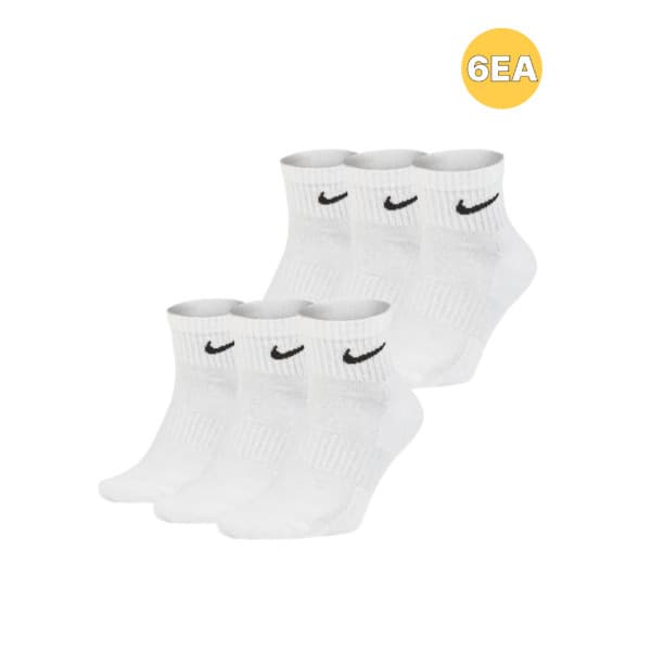 fashionplus 나이키 양말 에브리데이 쿠션 트레이닝 크루 삭스 화이트 SX7667-100