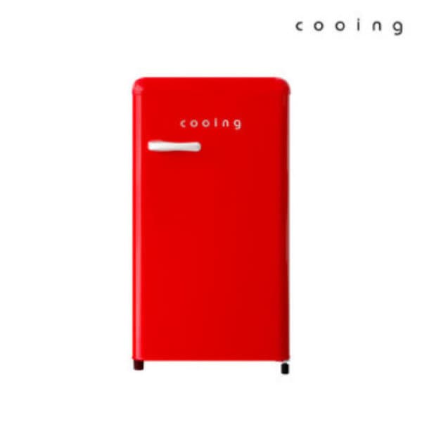 GS_SHOP 쿠잉 미니 레트로 냉장고 85L 퓨어레드
