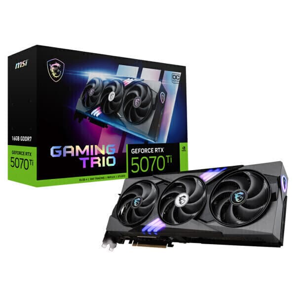 페이코리아 MSI 지포스 RTX 5070 Ti 게이밍 트리오 OC D7 16GB 트라이프로져4 - 최저가 1,664,300원