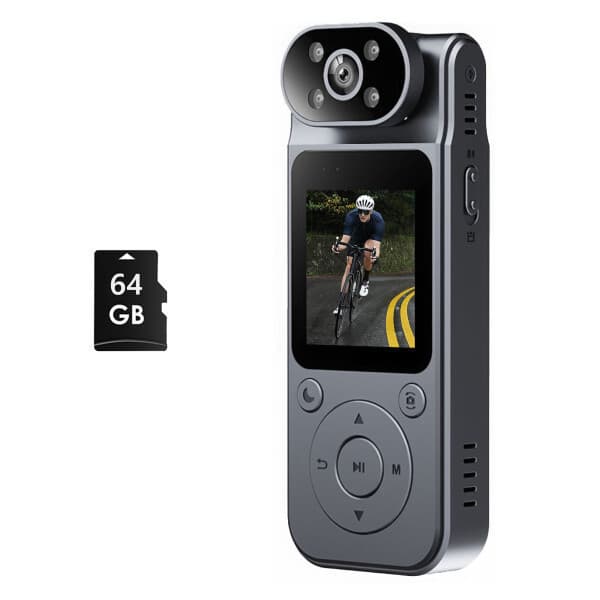 RUNHome RUN기술 초소형 2K 액션캠 녹음 바디캠 오토바이 블랙박스 64GB 메모리 - 최저가 64,900원