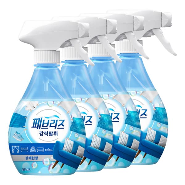 피앤지-스타배송 페브리즈 섬유탈취제 상쾌한 향 370ml 4개