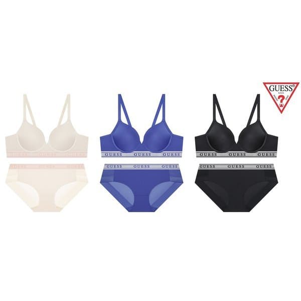 신세계백화점 에어로쿨메쉬 로고밴드 노와이어브라+팬티세트(GDWBR511/BP511)