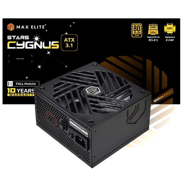 1등 아이코다 맥스엘리트 STARS CYGNUS 850W 80PLUS 골드 풀모듈러 ATX3.1 파워 블랙