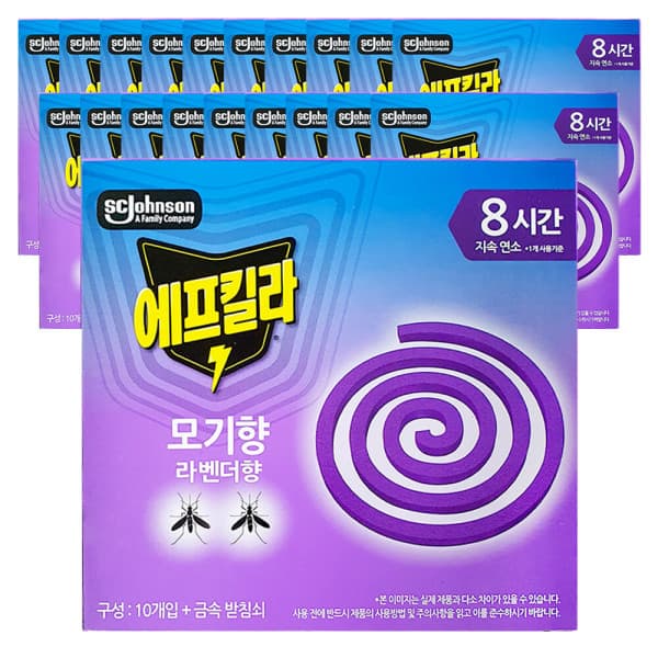 수민플러스 에프킬라 모기향 라벤더 10개입 x 20개