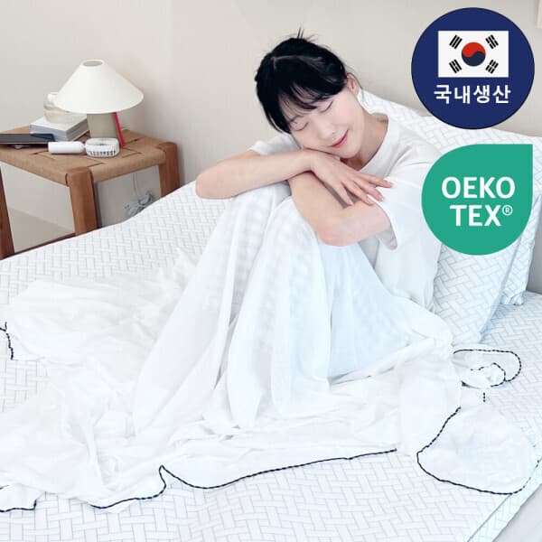 LIZZ샵 에어리빙 국내생산 쿨매트 냉감패드 냉감이불 여름 침구세트 1+1