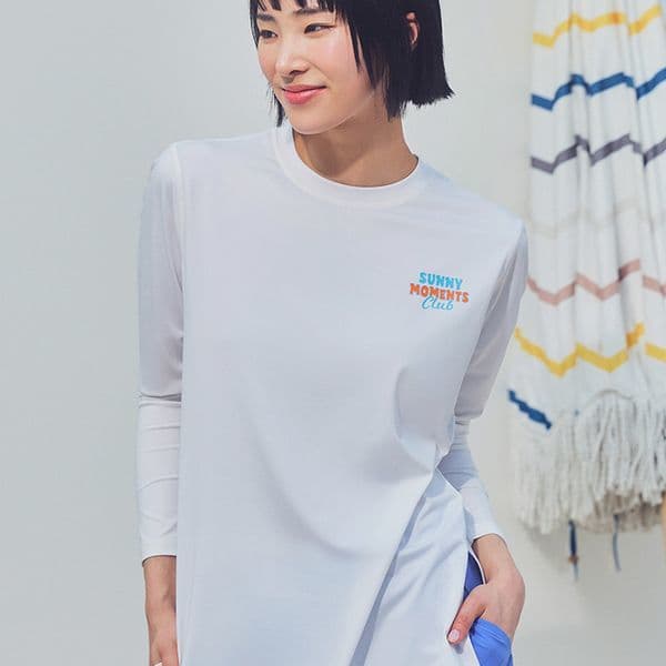 탑텐공식스토어 여성 래쉬가드 풀오버 어바웃모먼트 콜라보 MBF2TS2701 - 최저가 11,640원