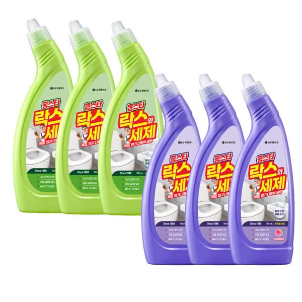 LG생활건강-스타배송 홈스타 락스와세제 750ML 6개 (후로랄파인 3개/허벌시트러스 3개) - 최저가 21,420원