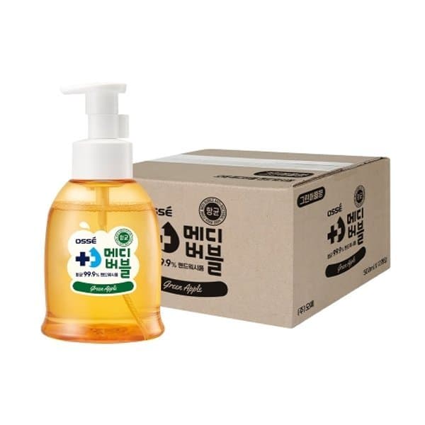 신세계몰 오쎄 메디버블 항균 핸드워시 거품형 500ml 그린애플향 12개 - 최저가 57,810원