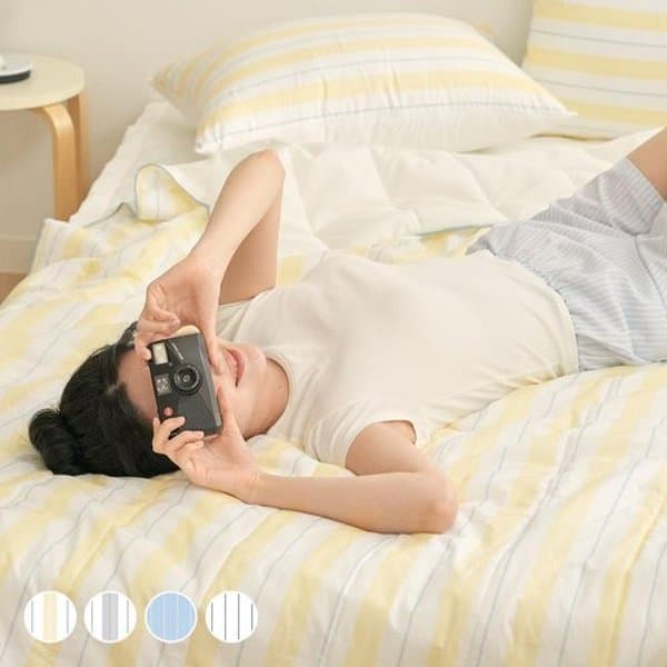 신세계몰 베케이션 면아사 스노우 시어서커 리플 여름 차렵이불SS 6color