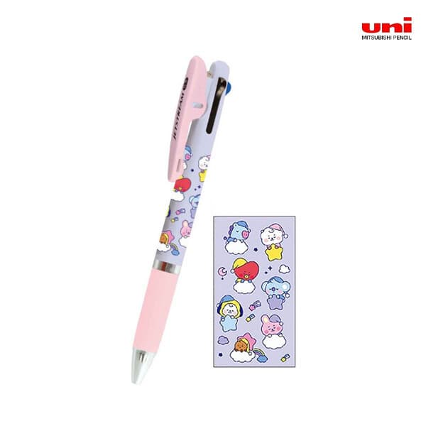 스마트헤븐 유니 제트스트림 3색 캐릭터 볼펜 BT21 0.5mm - 최저가 6,900원