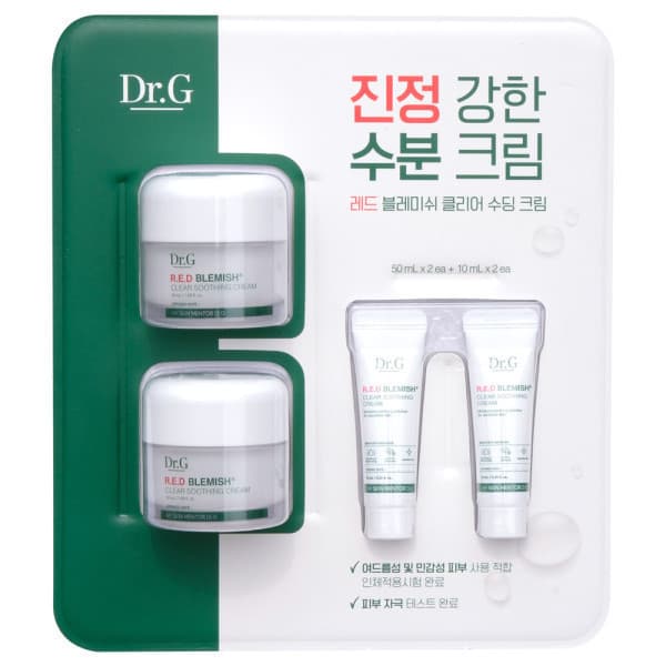 베이비또 닥터지 레드 블레미쉬 수딩 크림 50mlx2+10mlx2