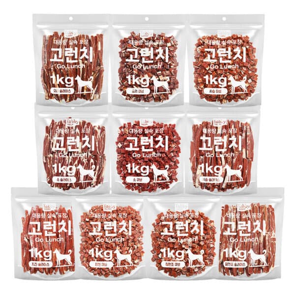 우다다냥이 테비 고런치 1kg 강아지간식