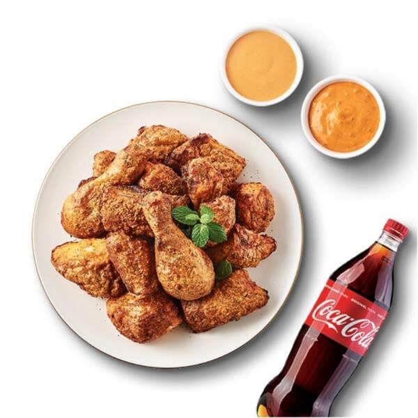 쿠프마케팅 굽네치킨 고추바사삭+콜라1.25L - 최저가 22,680원