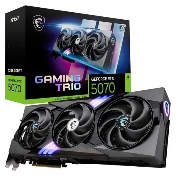 베이스캠프샵 MSI 지포스 RTX 5070 게이밍 트리오 OC D7 12GB 트라이프로져4