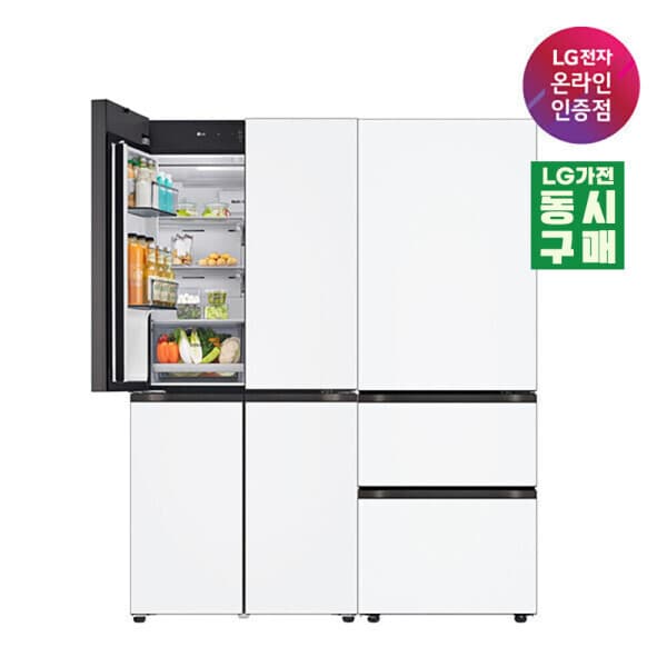 LG전자공식인증점YKG LG 디오스 오브제컬렉션 핏앤맥스 R828MQQ012 냉장고 - 최저가 4,287,260원