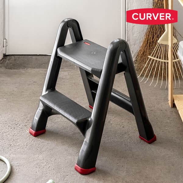 디에이치앤컴퍼니 CURVER 커버 접이식 사다리 08605