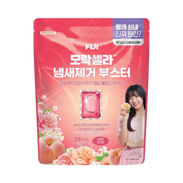 LG생활건강-스타배송 피지 모락셀라 냄새제거 부스터 피치향 26입
