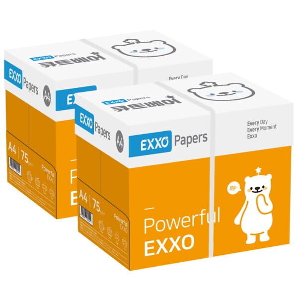 롯데아이몰 엑소 큐트베어 A4 복사용지 75g 2BOX(5000매)