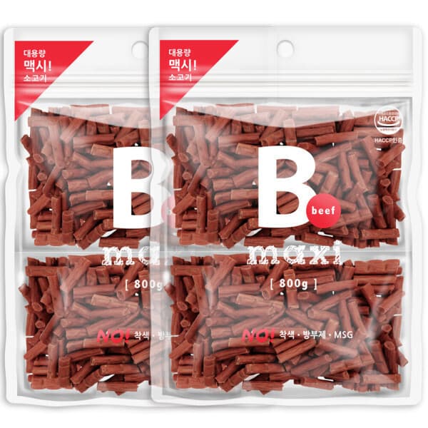 미스터펫스토어 맥시 비프져키 800g x 2개 굿데이 국내산 강아지간식 - 최저가 26,220원