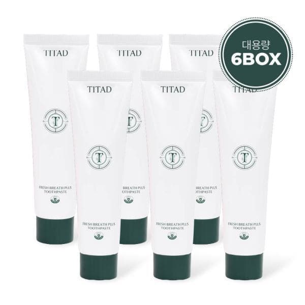 ctop 티타드 프레시 브레스 플러스 치약 180g 6개