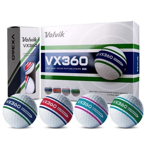 지온_컴퍼니 볼빅 VX360 듀얼컬러 3피스 골프공 12구