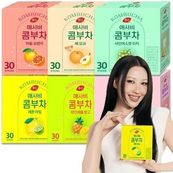 큐마트솔루션 동서 애사비 콤부차 레몬라임 외 6종 30T×2개 골라담기 - 최저가 24,100원