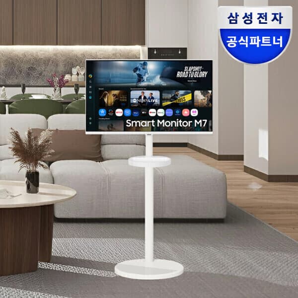삼성공식파트너모니칸 삼성 스마트모니터 M7 LS32FM701 32인치 UHD 4K 무빙스탠드