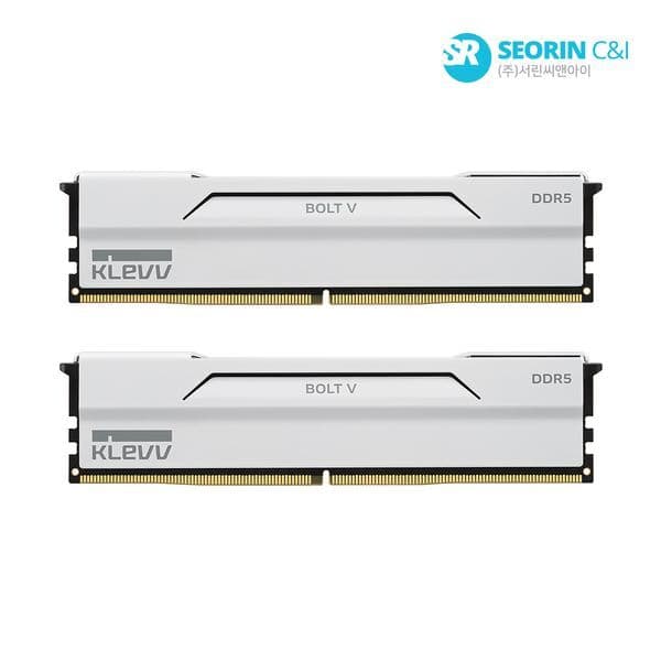 (주)서린씨앤아이 서린공식 ESSENCORE KLEVV DDR5-6000 CL30 BOLT V WHITE 32GB(16Gx2) - 최저가 743,070원