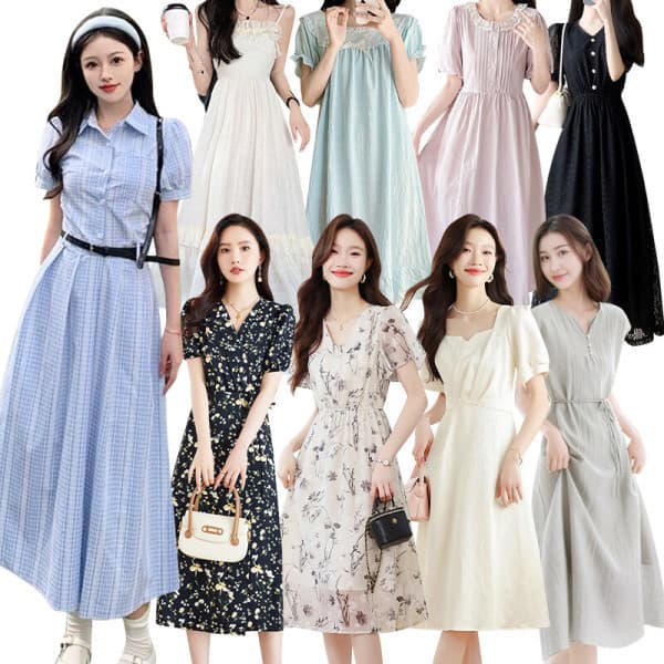 패스타임뉴욕 여름 브라캡 수면 끈나시 린넨 루즈핏 롱 원피스 빅사이즈 플라워 프릴 여성 홈웨어